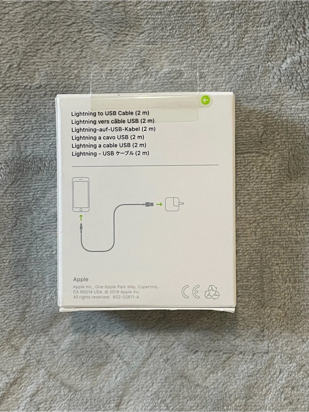 NIB- Genuine Apple Lightning to USB Cable 2M (6.6ft) - New In Box